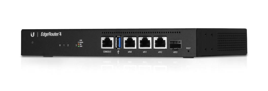 Ubiquiti ER-4 | Router | EdgeMAX EdgeRouter, 3x RJ45 1000Mb/s, 1x SFP, UBIQUITI ER-4-EU 0817882020657