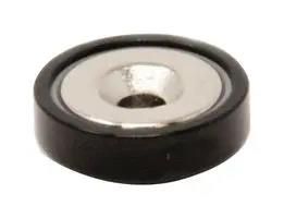 POT MAGNET, 60MM X 15MM, NEODYMIUM, BLK E1106/NEO/BLK/F
