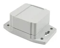 SMALL ENCLOSURE, FLANGED LID, PC, GREY 1555B2F22GY