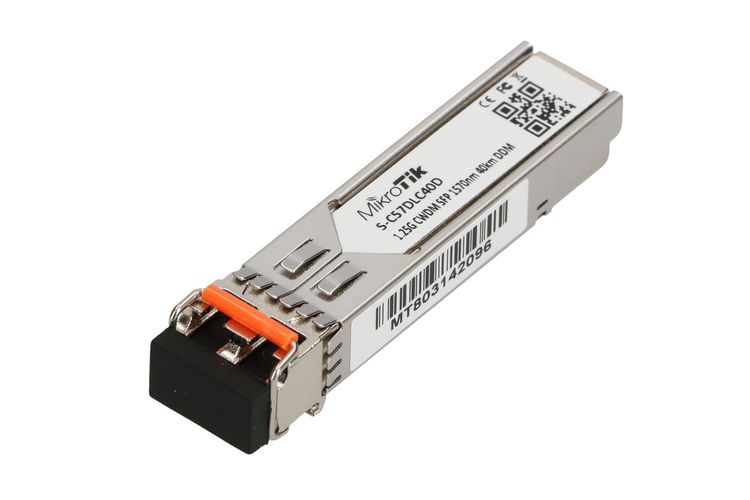 MikroTik S-C57DLC40D | SFP Module | CWDM, 1,25Gb/s, 1570nm, 2x LC, 40km, DDM, Single mode, MIKROTIK S-C57DLC40D 5903148917870