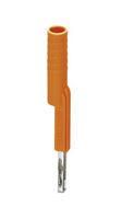 TEST ADAPTER, 4MM, ORANGE, COPPER 3035974