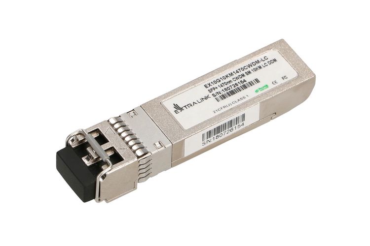 Extralink SFP+ 10G | SFP+ CWDM Module | 10Gbps, 1470nm, single mode, 10km, LC, DOM, EXTRALINK EX.13650 5903148913650