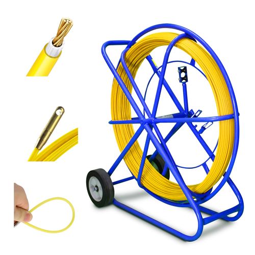 Extralink Pilot 9mm 150m | Cable pulling rod | glass fibre FRP, d. 9mm, l. 150m, yellow, EXTRALINK EX.15982 5903148915982