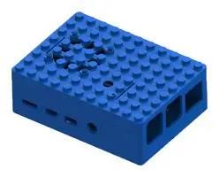 ENCLOSURE, RASPBERRY PI 4B, ABS, BLUE MP001211