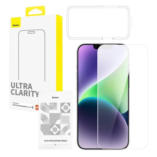 Tempered Glass screen protector  Baseus OS Diamond Series HD for Iphone 13 Pro Max/14 Plus(Clear), Baseus P60057400203-01