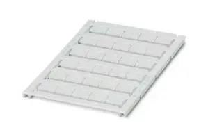 LABEL, POLYCARBONATE, WHITE, 7MM X 12MM 0801501