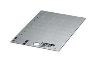 LABEL, PVC, SILVER, 18MM X 27MM 0828851