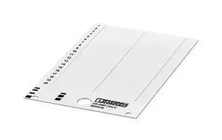 LABEL, PVC, WHITE, 7MM X 44MM 0829438