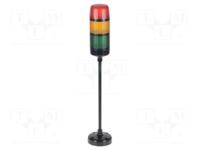 Signalling column; red/yellow/green; LED; 20÷30VDC; IP65; KS-Ad W2 KS-AD3CZP275RYG