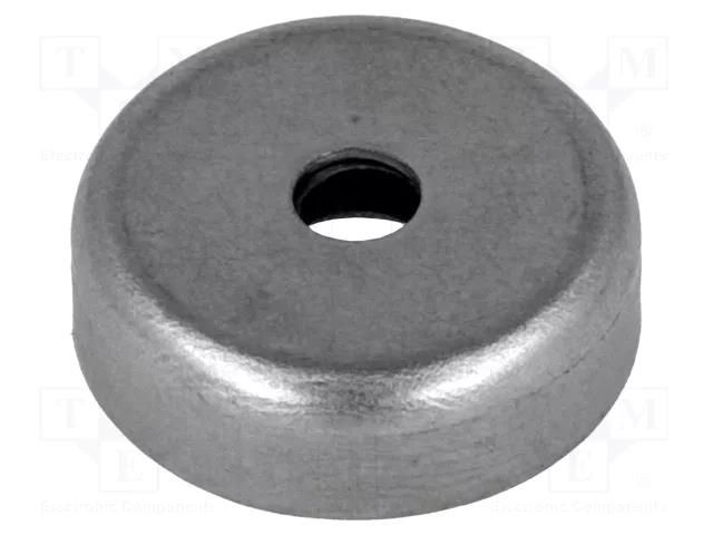 Magnet: permanent; hard ferrite; 22N; Ø: 20mm; H: 6mm ELESA+GANTER GN50.45-HF-20