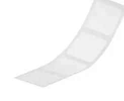 LABEL, 25.4MM X 12.7MM, VINYL CLOTH, WHT C100X050CBC