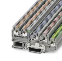 DIN RAIL TB, PUSH IN, 5POS, 26-14AWG 3244466