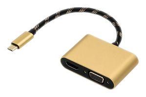 CONVERTER, USB C PLUG-HDMI/VGA RCPT 12.03.3165