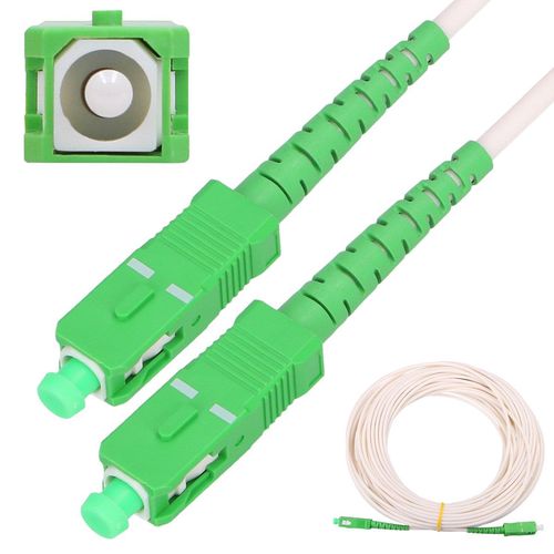 Extralink SC/APC-SC/APC | Patchcord | LSOH, Single mode, Simplex, G.657A2, 3mm, 10m, white, EXTRALINK EX.16286 5903148916286