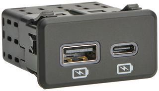 USB CHARGER, TYPE A/C, 2 PORT, PANEL 79540-5067