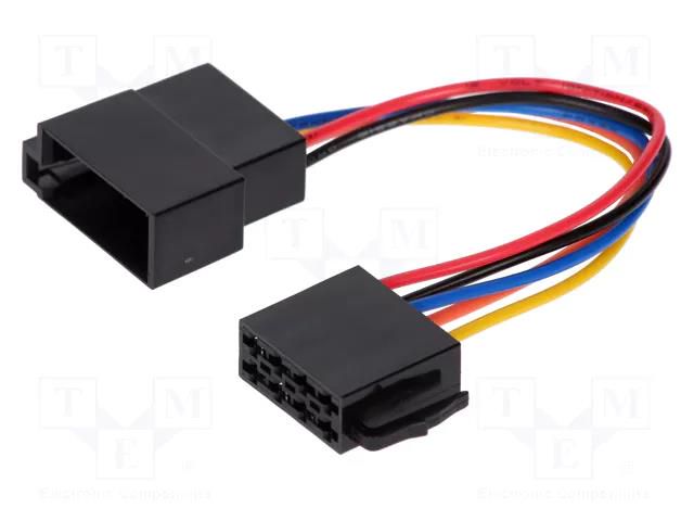 ISO socket,ISO plug; PIN: 5 4CARMEDIA ZRS-WT/ZAS-ISO