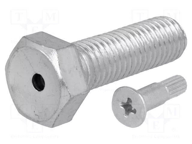 Pin; M12; steel; Plating: zinc; Thread len: 40mm; Spanner: 19mm FATH FA-098EM12040M