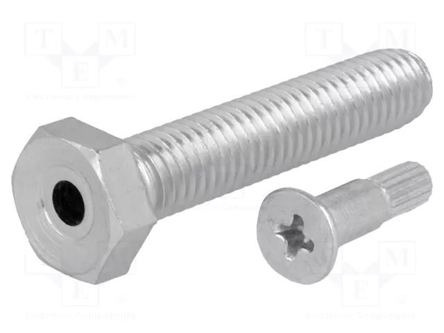 Pin; M8; steel; Plating: zinc; Thread len: 40mm; Spanner: 13mm FATH FA-098EM08040M