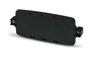 FRONT PLATE, PC, 163 X 30 X 62MM, BLACK 2230008