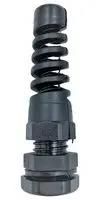 CABLE GLAND, PA/NBR, 3MM-6.5MM, BLACK PELB0249