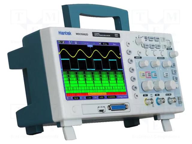 Oscilloscope: digital; MSO; Ch: 2; 100MHz; 1Gsps; 1Mpts; LCD TFT 7" HANTEK MSO5102D