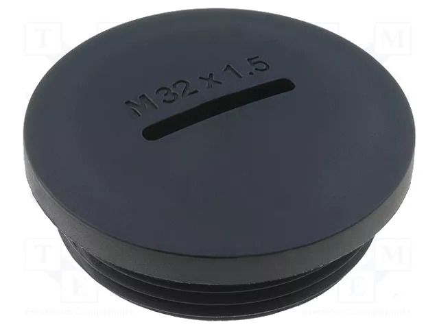 Stopper; M32; 1.5; polyamide; black; H: 13.3mm; Øout: 36.6mm KSS WIRING MSP-32