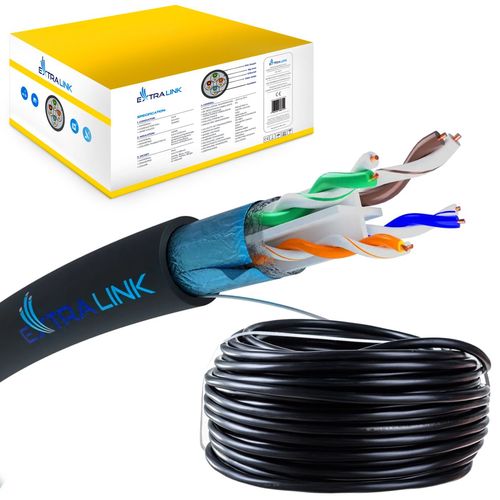 Extralink CAT6 FTP (F/UTP) Outdoor with gel | Twisted pair | 305M, EXTRALINK EX.17108 5903148917108