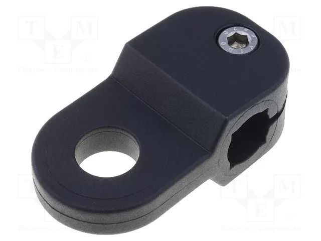 Holder; polyamide; Mount.hole diam: 12.5mm; D: 12mm; S: 10mm ELESA+GANTER MSX.56-TA-10-12