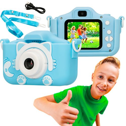 Extralink Kids Camera H27 Dual Blue | Camera | 1080P 30fps, 2.0" screen, EXTRALINK EXTRALINK H27 DUAL BLUE 5903148918686