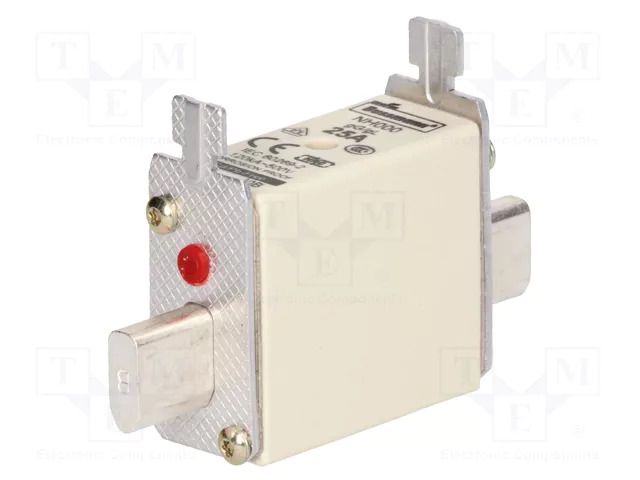 Fuse: fuse; 25A; 500VAC; 250VDC; gG,gL; ceramic,industrial; NH000 BUSSMANN 25NHG000B