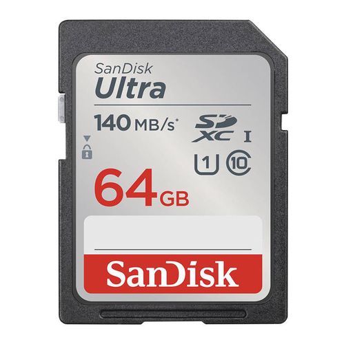 Memory card SANDISK ULTRA SDXC 64GB 140MB/s UHS-I Class 10 (SDSDUNB-064G-GN6IN), SanDisk SDSDUNB-064G-GN6IN