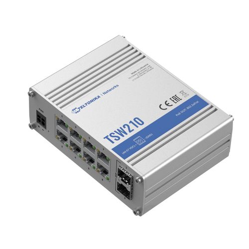 Teltonika TSW210 | Switch | 8x RJ45 1000Mb/s, 2x SFP, TELTONIKA TELTONIKA TSW210 000040 4779051843664