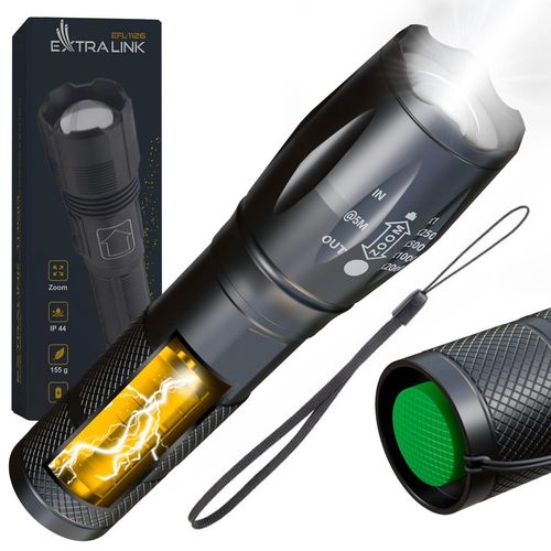 Extralink EFL-1008 Freya | LED Flashlight | battery, 10W, 200lm, EXTRALINK EX.30684 5905090330684