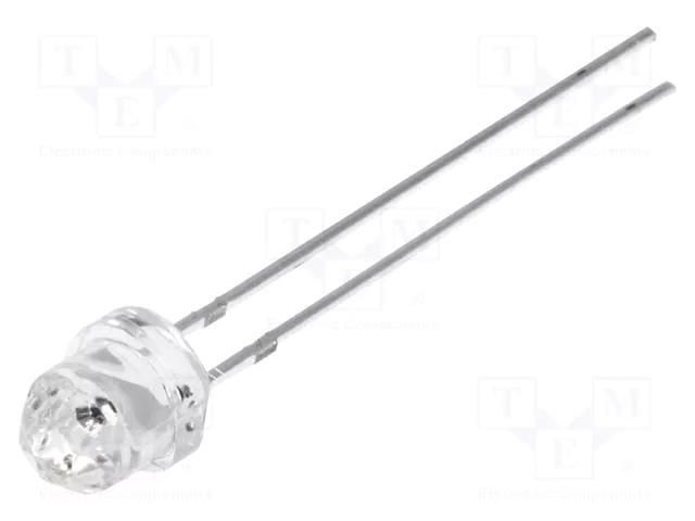 LED; red; 4.85mm; 750÷1120mcd; Front: Diamond; Pitch: 2.54mm; THT OPTOSUPPLY OSR5RUEDD1A