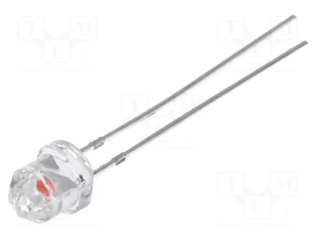 LED; pink; 4.85mm; 500÷750mcd; Front: Diamond; Pitch: 2.54mm; THT OPTOSUPPLY OSK5DKEDD1A