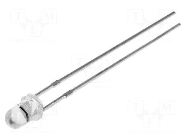 PIN IR photodiode; 3mm; THT; 940nm; 400÷1100nm; 40°; 10nA; convex LUCKYLIGHT LL-304PDC2E