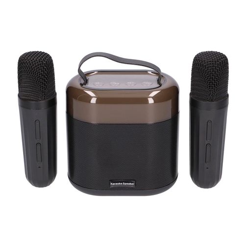 EXTRALINK KIDS KARAOKE LED SPEAKER 2 MICROPHONES BLACK, EXTRALINK EX.39076 5905090339076