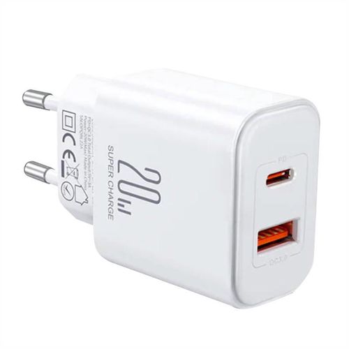 Charger Flash Joyroom  JR-TCF05, (EU) 20W A+C (white), Joyroom JR-TCF05 White