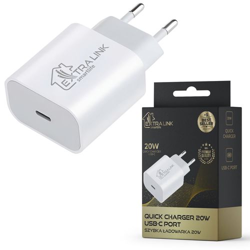 Extralink Smart Life Fast Charger 20W | Charger | USB-C, EXTRALINK CHARESL03 5906168630453