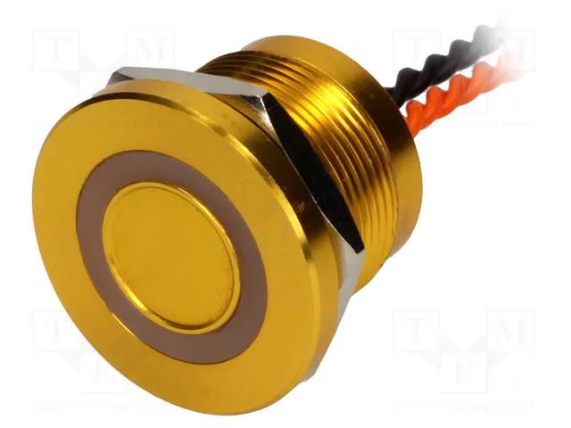Switch: piezoelectric; Pos: 2; SPST-NO; 0.2A/24VAC; 0.2A/24VDC ONPOW PS223P10Y31O12VT