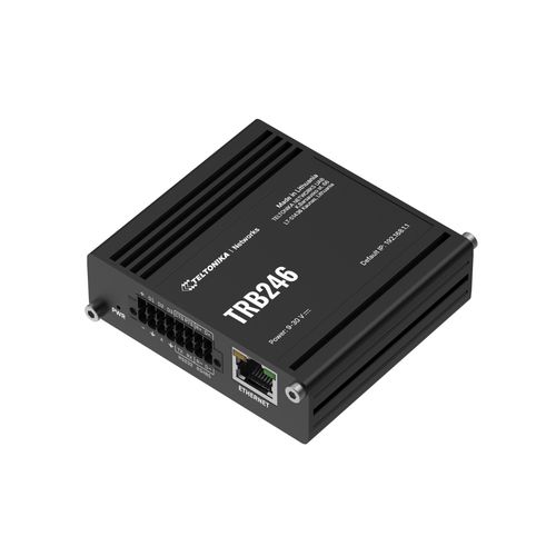 Teltonika TRB246 | Industrial router, IoT LTE gateway | Cat 4, 1x RJ45 100Mb/s, IP30, TELTONIKA TELTONIKA TRB246000000 4779051840755