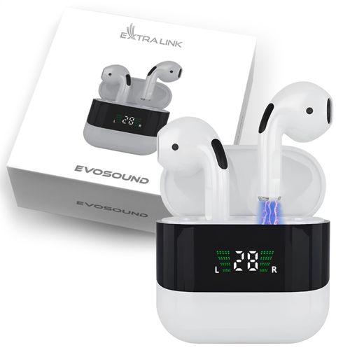 Extralink Lifestyle EvoSound V1.0 | Wireless earbuds | Bluetooth 5.3, IPX4, EXTRALINK EVOSOUND-V1 5906168634970
