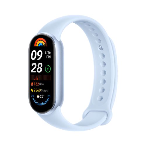 Xiaomi Smart Band 9 Arctic Blue | Smartband | Bluetooth 5.4, 233 mAh, 1.62", 5 ATM, accelerometer, gyroscope, PPG sensor, XIAOMI SMART BAND 9 ARCTIC BLUE 6941812775806