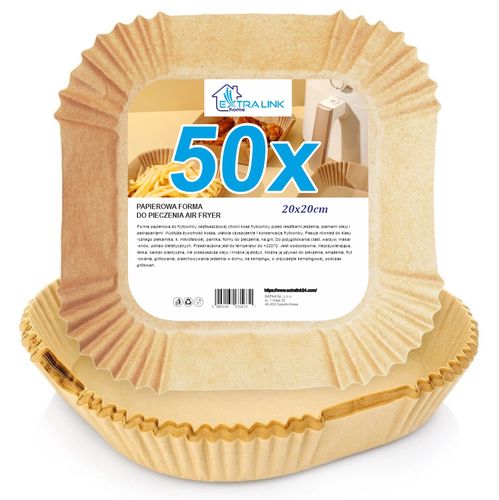 Paper Liners for Air Fryers 20 x 20 cm, 50 pcs, EXTRALINK EX.35670 5906168635670