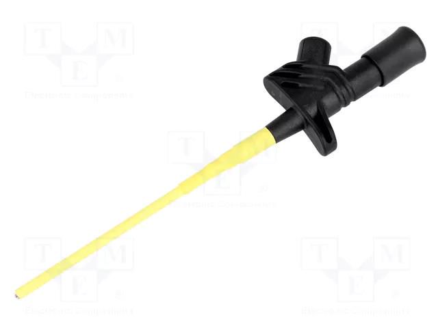 Clip-on probe; pincers type; 6A; black; Grip capac: max.3.5mm; 4mm HIRSCHMANN T&M KLEPS2600SW