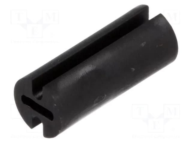 Spacer sleeve; LED; Øout: 4.5mm; ØLED: 3mm; L: 11mm; black; UL94V-2 FIX&FASTEN FIX-LEDH-11