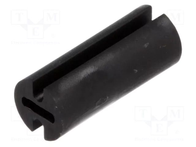Spacer sleeve; LED; Øout: 4.5mm; ØLED: 3mm; L: 11mm; black; UL94V-2 FIX&FASTEN FIX-LEDH-11