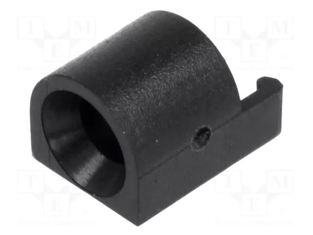 LED housing; 3mm; polyamide; angular; black; UL94V-2; H: 5.6mm FIX&FASTEN FIX-LED-321