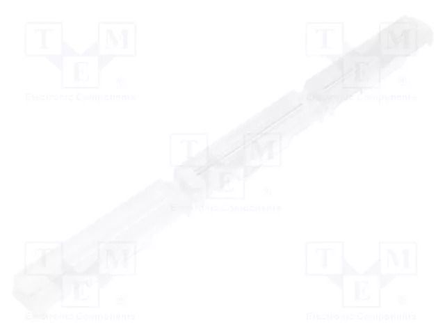 LED lens; rectangular; plexiglass PMMA; transparent; H: 11.04mm LEDIL F14487