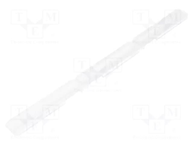 LED lens; rectangular; plexiglass PMMA; transparent; H: 7mm LEDIL F14304